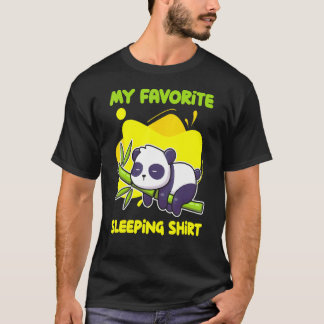 Späte Schläferin Napping Panda Bär Niedlich schlaf T-Shirt