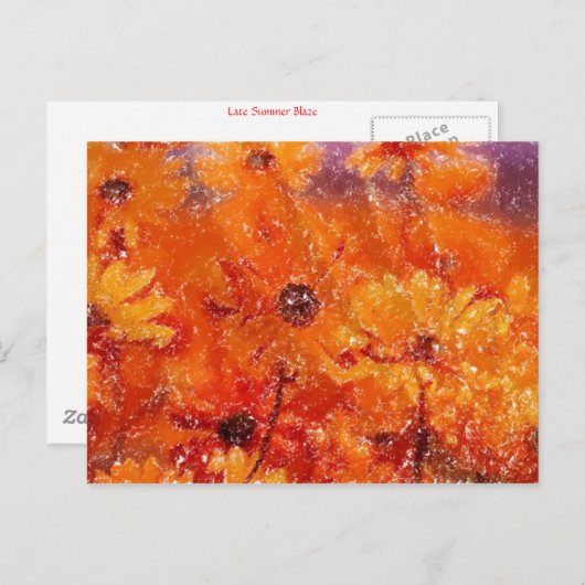 Spate Summer Blaze Postkarte (Vorne/Hinten)