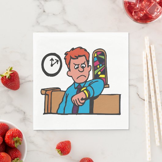 Späte zu Church Paper Napkins Serviette