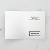 Späte Zuhause aus Party. Weihnachtskarte Feiertagskarte (Innenseite)