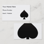 Spaten - Anzug der Karten-Ikone Visitenkarte (Vorne/Hinten)