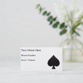 Spaten - Anzug der Karten-Ikone Visitenkarte (Stehend Vorderseite)