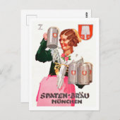 Spaten Brä u - Hohlwein Postkarte (Vorne/Hinten)