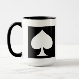 Spaten-Design-schwarz und weiß Tasse