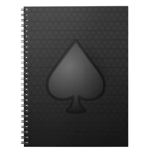 Spaten-Symbol-Notizbuch Notizblock (Vorderseite)