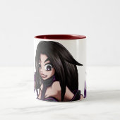 SPATEN Unterzeichnungs-Tasse (rot) Zweifarbige Tasse (Mittel)