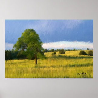 Später Abend - Malerei Poster