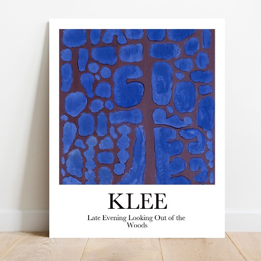 Später Abend mit Blick aus dem Wald von Paul Klee Poster