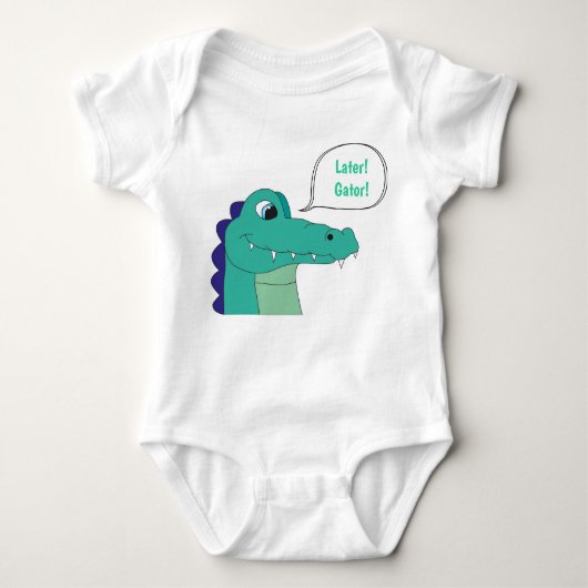 Später! Alligator! Baby-Bodysuit Baby Strampler (Vorderseite)