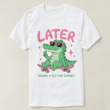 Später Alligator Schule ist aus Sommer