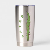 Später Alligator-Thermalbecher - Lustiger Abschied Thermobecher (Vorderseite)