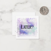 *~* Später? Beziehung AP63 flache Note Card Mitteilungskarte (Vorderseite/Rückseite Beispiel)