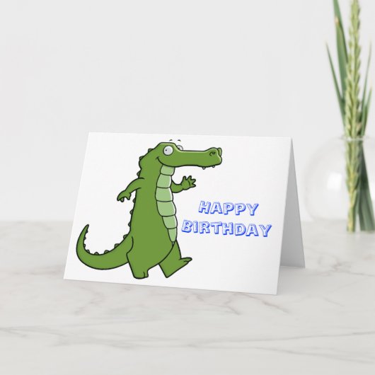 Spater Gator Birthday Karte (Vorderseite)
