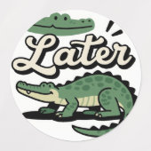 Später Gator: Ein leichter Abschied Etiketten (Design 2)