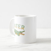 Später Gator Funny Alligator Sarcastic Crocodile Kaffeetasse (Vorderseite Links)