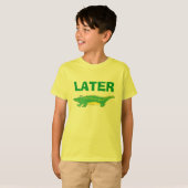 Später Gator Green Yellow Alligator Tee Shirt (Vorne ganz)