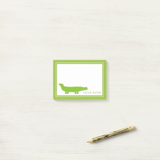 Spater Gator | Siehe Ya später Post-it Klebezettel (Auf Schreibtisch)