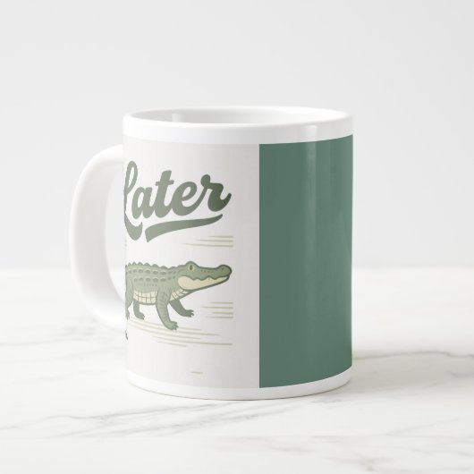 Später Gator: Unterwegs Jumbo-Tasse (Vorderseite Links)