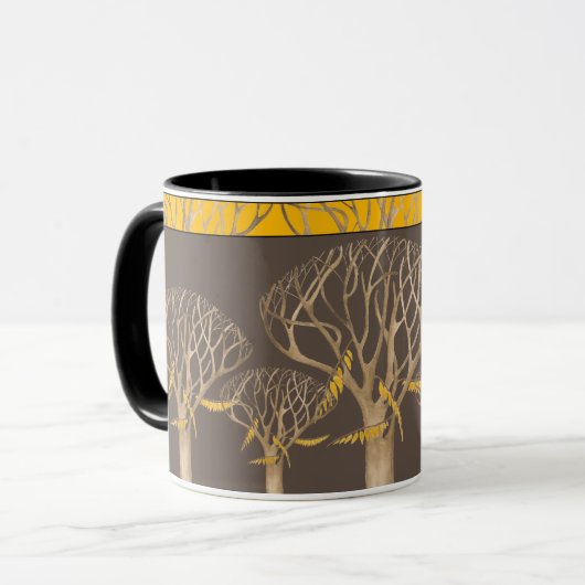 Später Herbst auf 11 oz. Combo-Tasse (B) Tasse (Vorderseite Links)