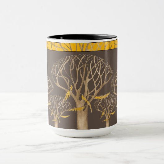 Später Herbst auf einem 15 oz. Combo-Tasse (B) Tasse (Zentrum)