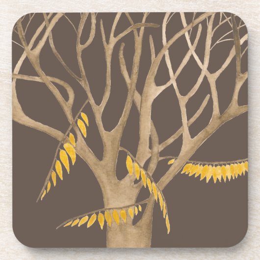 Später Herbst auf einem Untersetzer-Set Getränkeuntersetzer (Vorderseite)