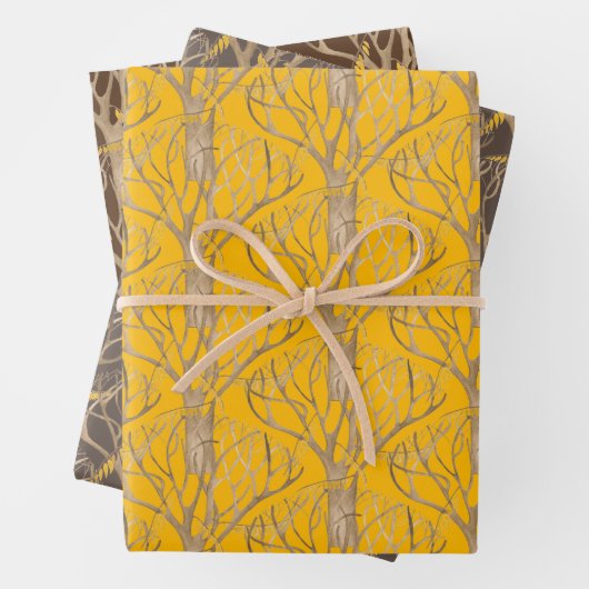 Später Herbst auf einem Wrapping Paper-Set Geschenkpapier Set (Beispiel)