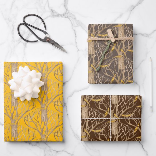 Später Herbst auf einem Wrapping Paper-Set Geschenkpapier Set (Vorderseite)