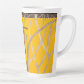 Später Herbst auf einer großen Latte-Tasse Milchtasse (Rechts)