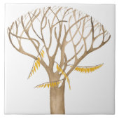 Später Herbst auf einer Keramik (W) Fliese (Vorderseite)