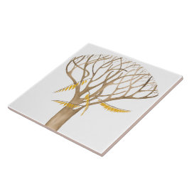 Später Herbst auf einer Keramik (W) Fliese