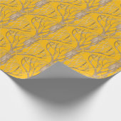 Später Herbst auf einer Wrapping Paper Roll Geschenkpapier (Ecke)