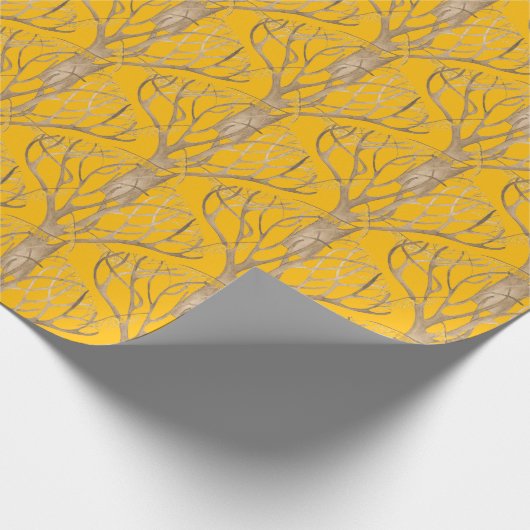 Später Herbst auf einer Wrapping Paper Roll Geschenkpapier (Ecke)