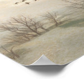 Später Herbst mit Federganskizze Poster (Ecke)