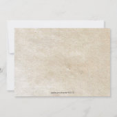 Später Herbst oder Winter Rustikale Baumlichter Ho Einladung (Rückseite)