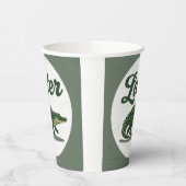 Später Krokodil: Ein stilvoller Abschied Pappbecher (Links)