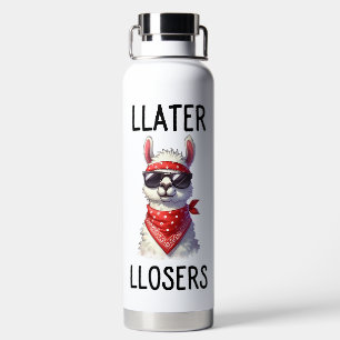 SPÄTER LOSERS LLAMA MIT SUNGLASSEN TRINKFLASCHE