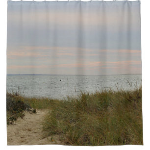 Später Nachmittag der Strandszene Duschvorhang