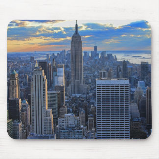 Später Nachmittag NYC Skyline als Sonnenuntergang Mousepad
