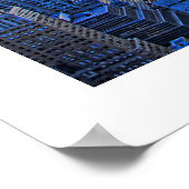 Später Nachmittag NYC Skyline als Sonnenuntergang Poster (Ecke)