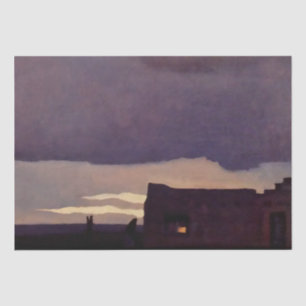 „Später Nachmittag“ Western Art von Maynard Dixon Seidenpapier