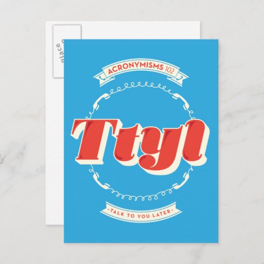 Später reden mit dir postkarte (Vorne/Hinten)