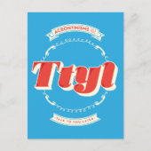 Später reden mit dir postkarte (Vorderseite)