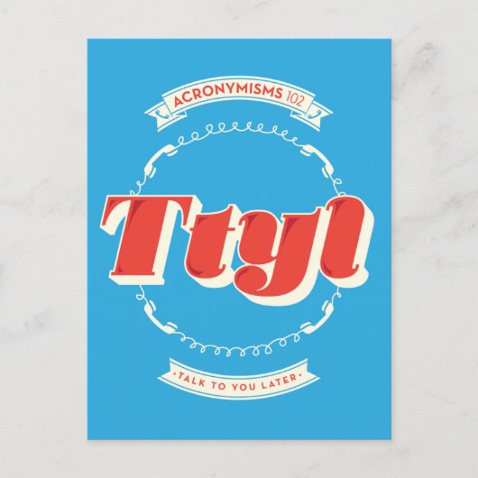 Später reden mit dir postkarte (Vorderseite)