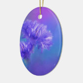 Später Sommer Blume Florenz Lila Cornflora Keramik Ornament (Links)