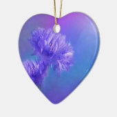 Später Sommer Blume Florenz Lila Cornflora Keramik Ornament (Links)