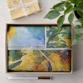 Später Sommer Sonnenblumen Seidenpapier (Geschenk)