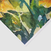 Später Sommer Sonnenblumen Seidenpapier (Detail)