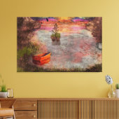 Später Sommerabend in Lambshire Cove Leinwanddruck (Insitu (Wohnzimmer))