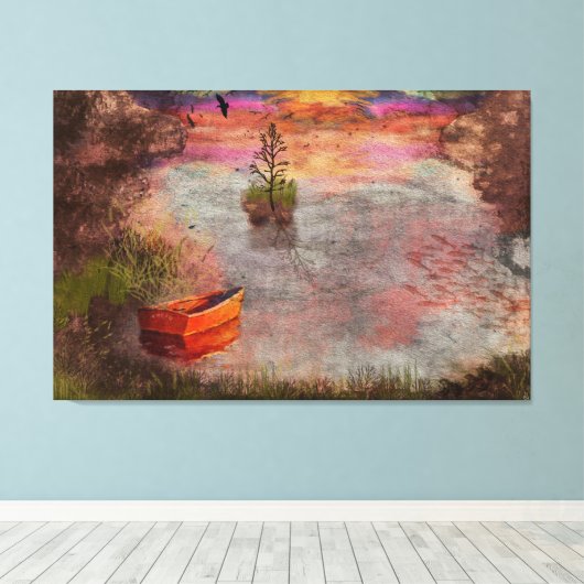 Später Sommerabend in Lambshire Cove Leinwanddruck (Insitu (Holzboden))