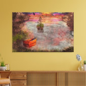 Später Sommerabend in Lambshire Cove Leinwanddruck (Insitu (Wohnzimmer))